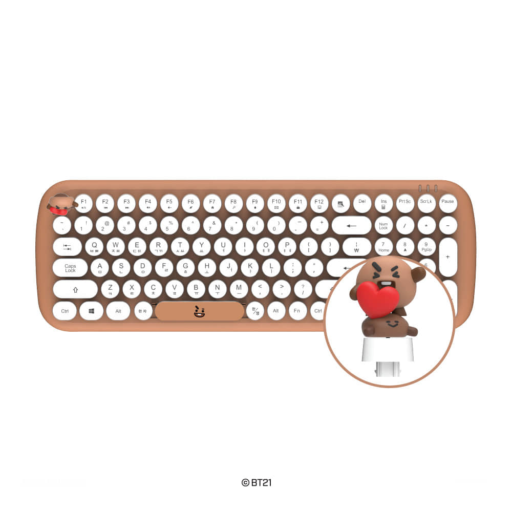 [LINE X BT21] Wireless Retro Keyboard