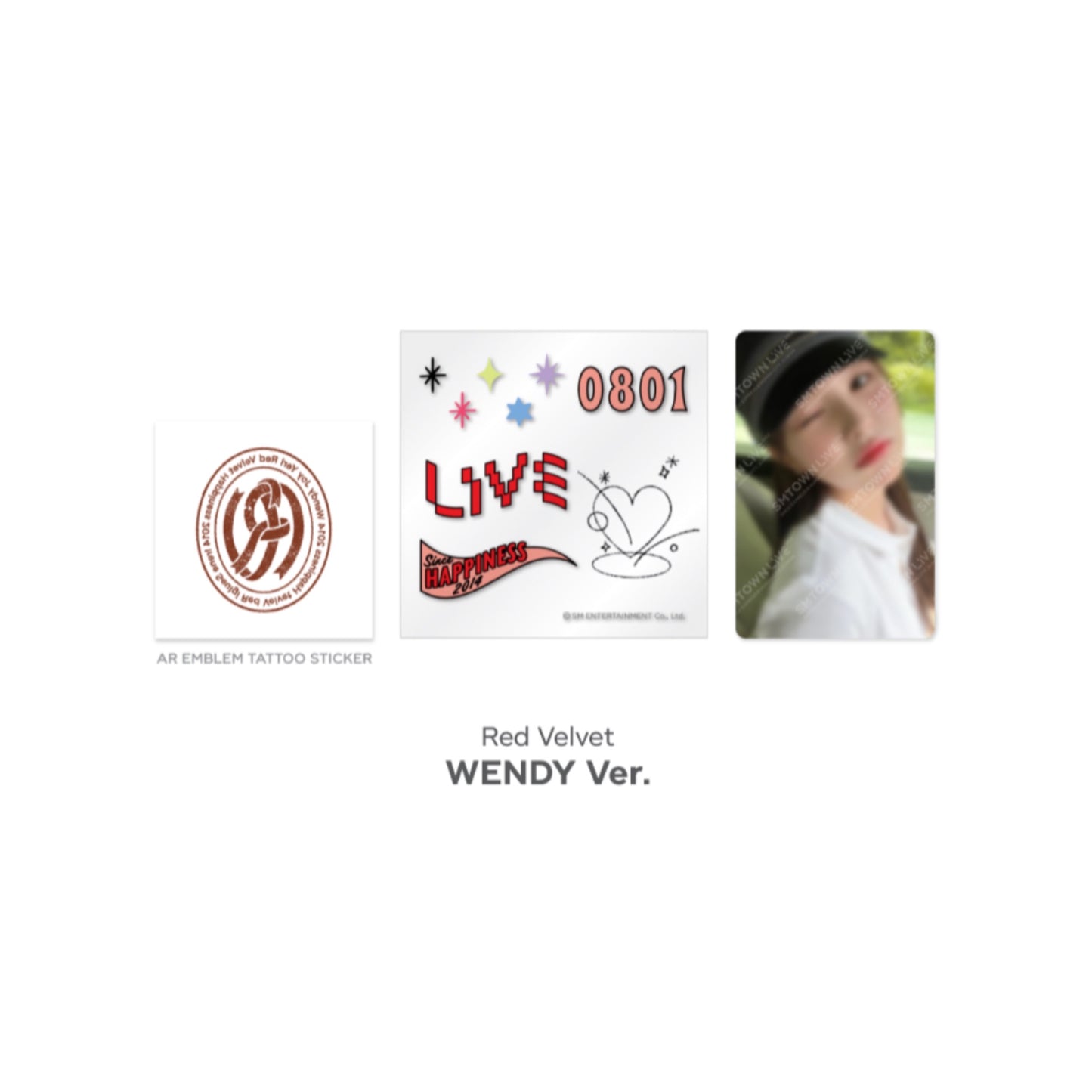 Beyond LIVE SMTOWN LIVE 2022 : AR TATTOO Sticker + Photo Card Set