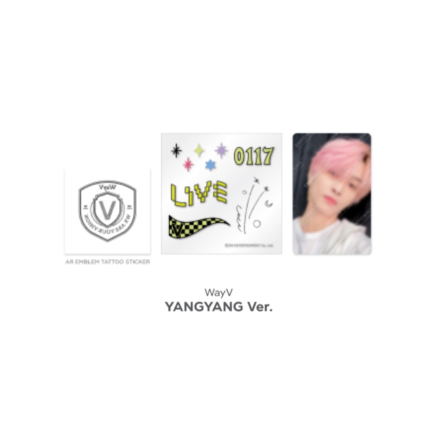Beyond LIVE SMTOWN LIVE 2022 : AR TATTOO Sticker + Photo Card Set