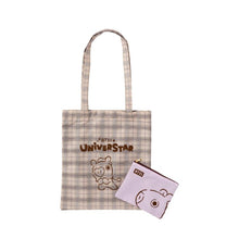 [BT21 JAPAN] BT21 Glen Check Tote Bag & Pouch SET