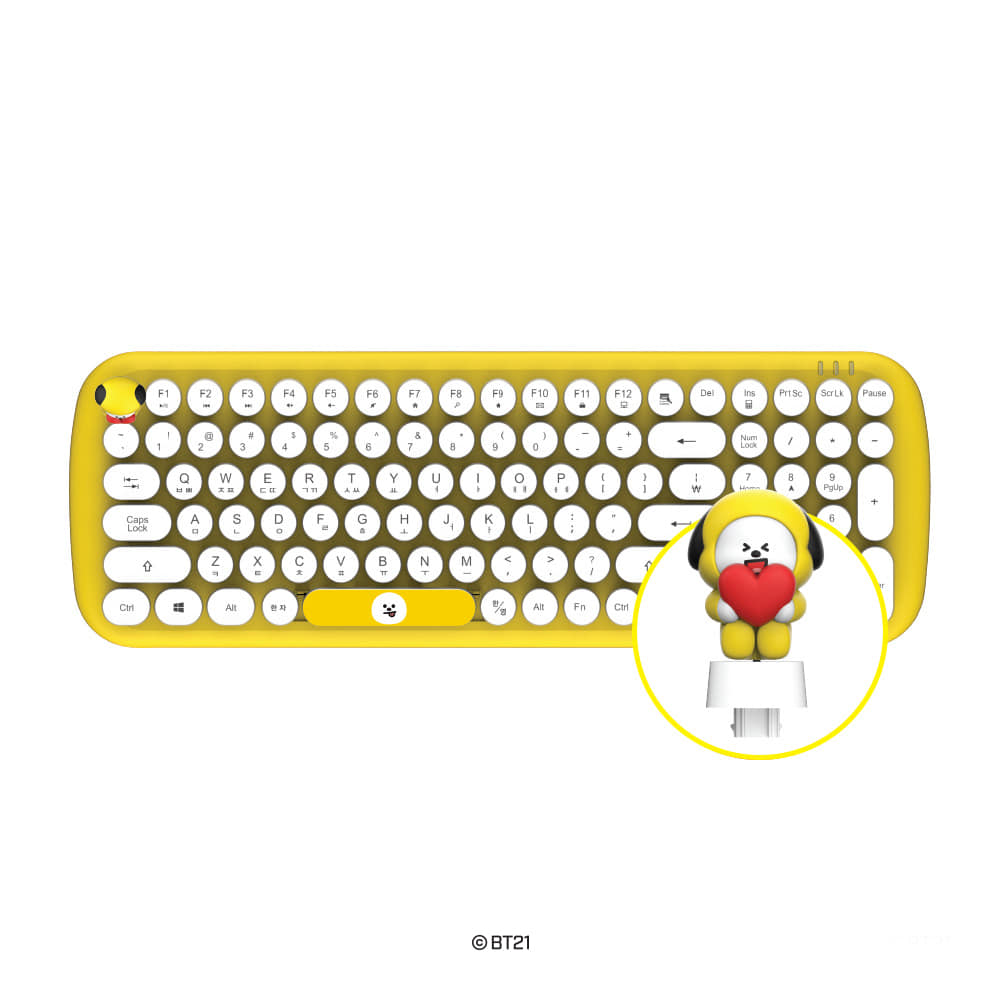 [LINE X BT21] Wireless Retro Keyboard
