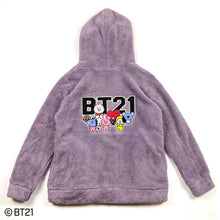 [BT21 JAPAN] BT21 Fleece Zip-up Hoodie