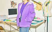 [LINE X BT21] Fleece Hooded Zip-up Jacket