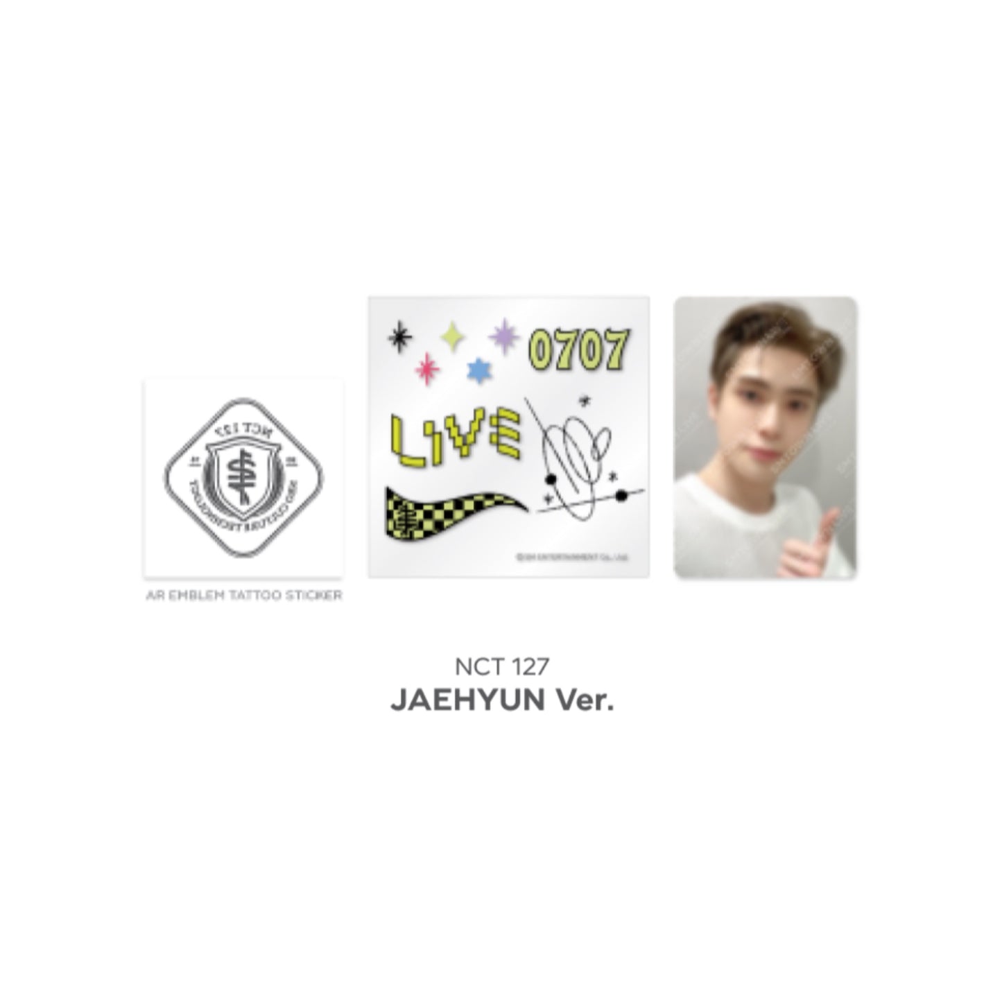 Beyond LIVE SMTOWN LIVE 2022 : AR TATTOO Sticker + Photo Card Set