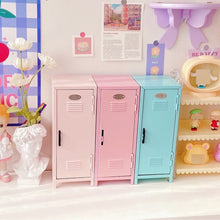 Cute Storage Mini Pink Locker for Desktop