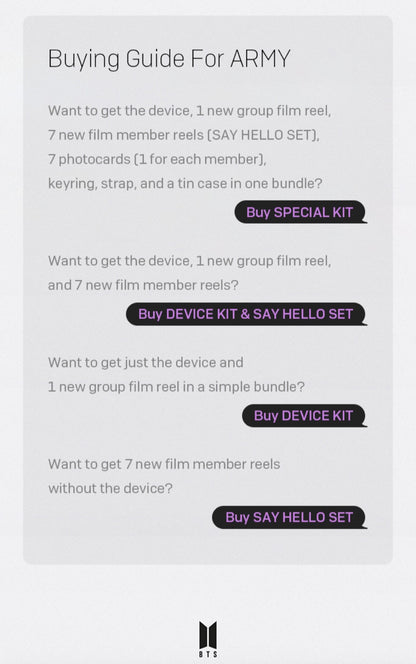 [BIG HIT] Official Film Viewer Special Kit
