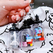 [BT21 JAPAN EXCLUSIVE] BT21 Official Charm Bottle Keyring with Erasers