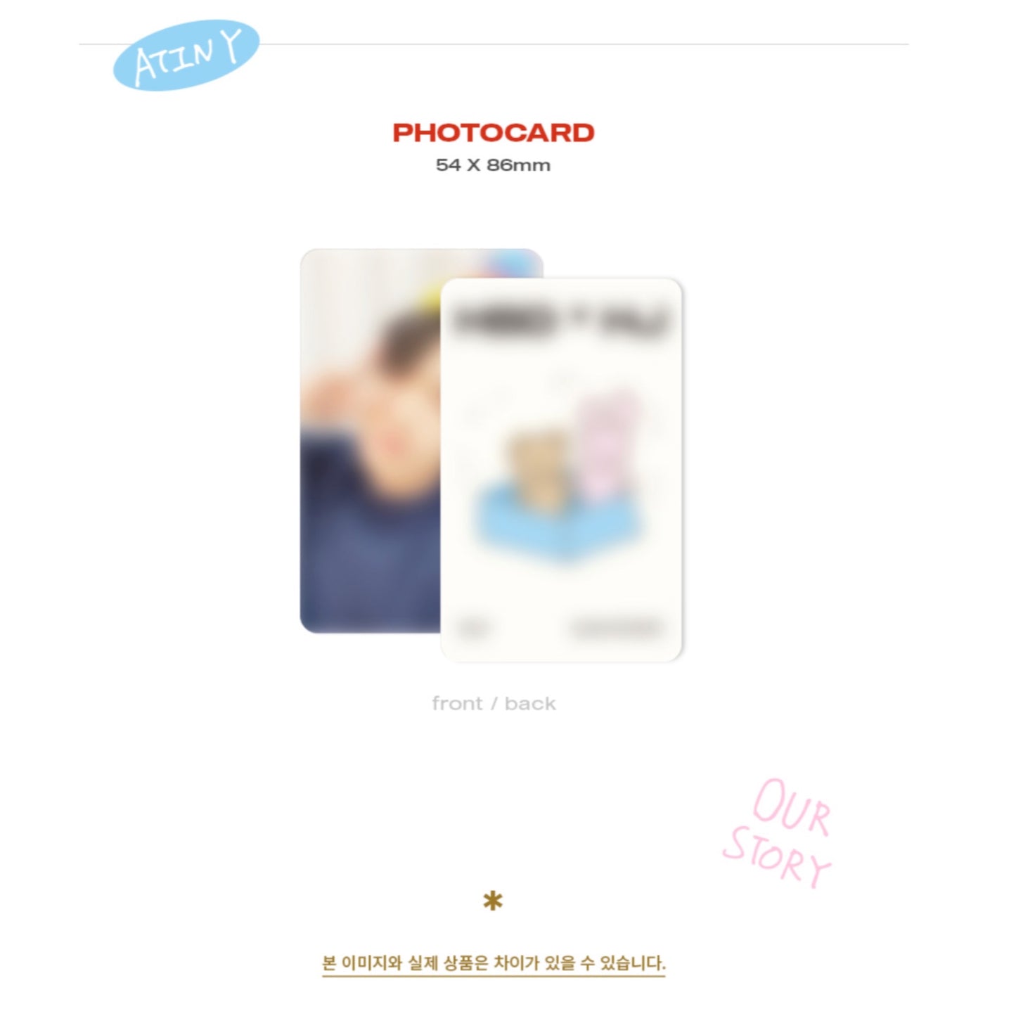 ATEEZ Official Our Story HBD Earrings - HONG JOONG