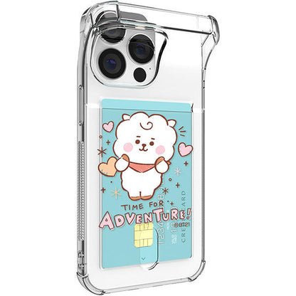 BT21 Baby Sketch Clear Air Cushion Card Case for Galaxy & Note