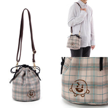[BT21 JAPAN] BT21 Drawstring Purse Pochette Glen Check