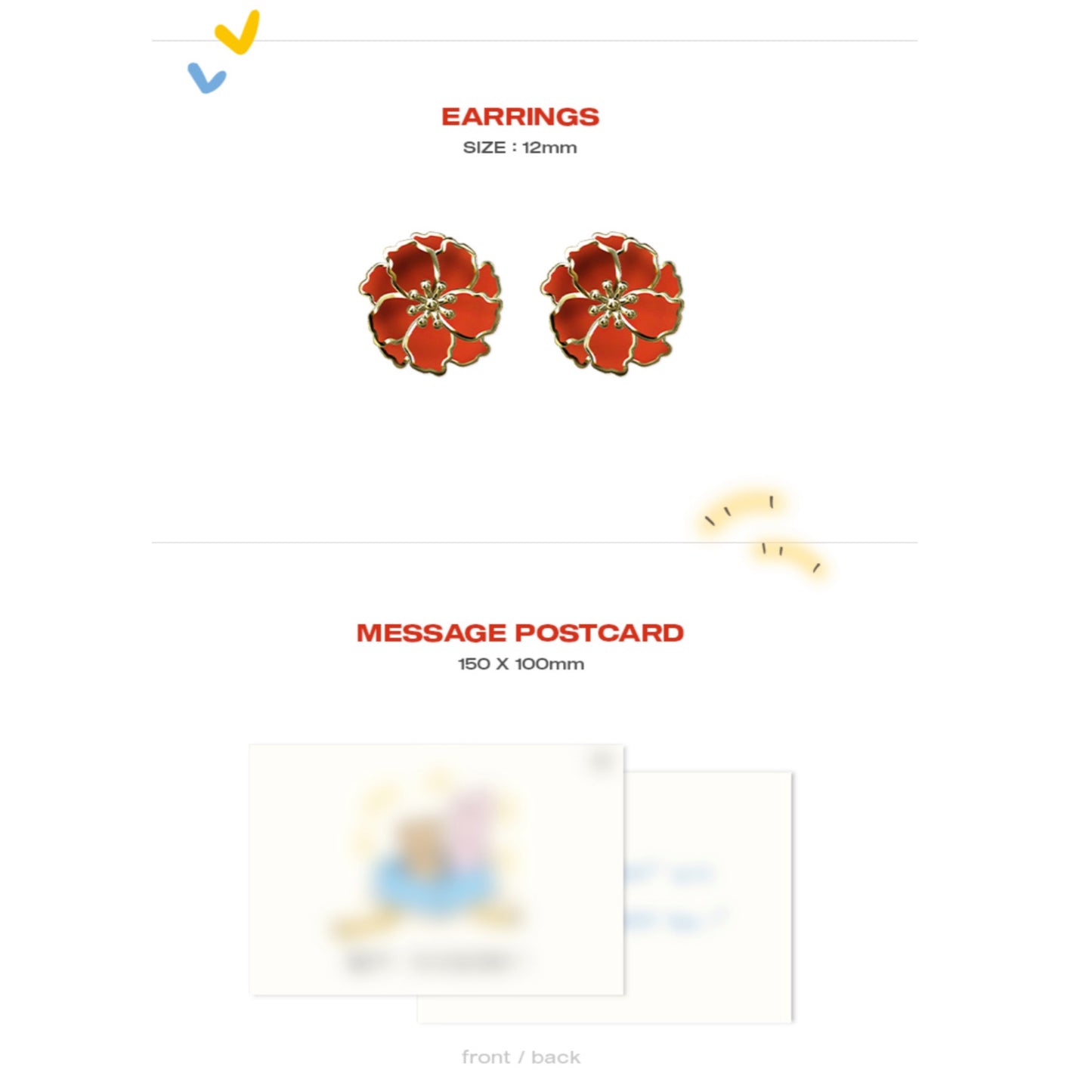 ATEEZ Official Our Story HBD Earrings - HONG JOONG