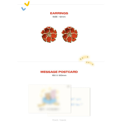 ATEEZ Official Our Story HBD Earrings - HONG JOONG