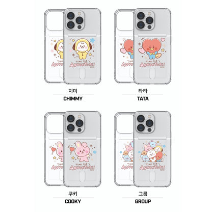 BT21 Baby Sketch Clear Air Cushion Card Case for Galaxy & Note