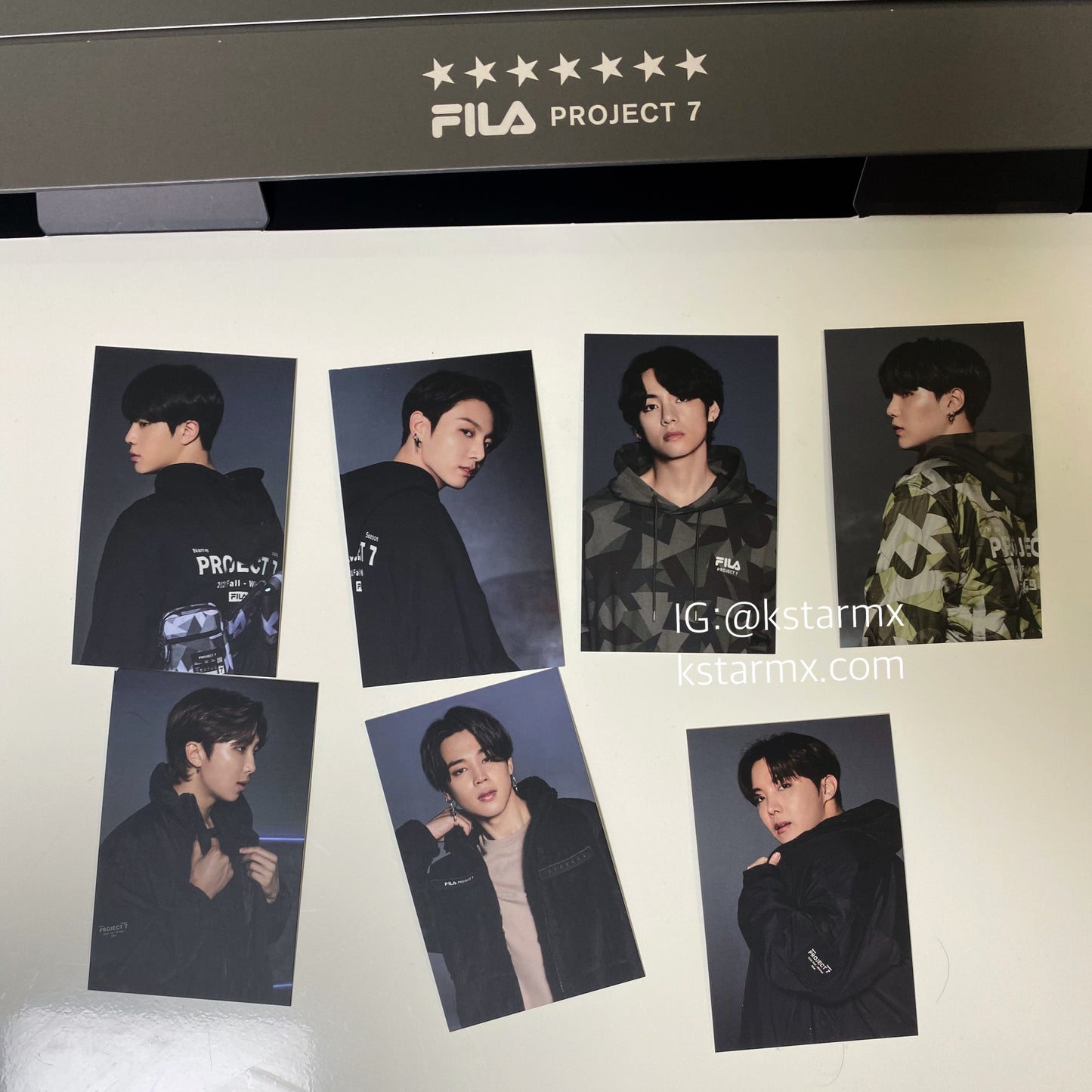 [FILA X BTS] Project 7: Standing Photocards Set