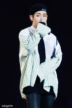 Taehyung's Style Striped Long Sleeve Shirt