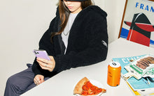 [LINE X BT21] Fleece Hooded Zip-up Jacket