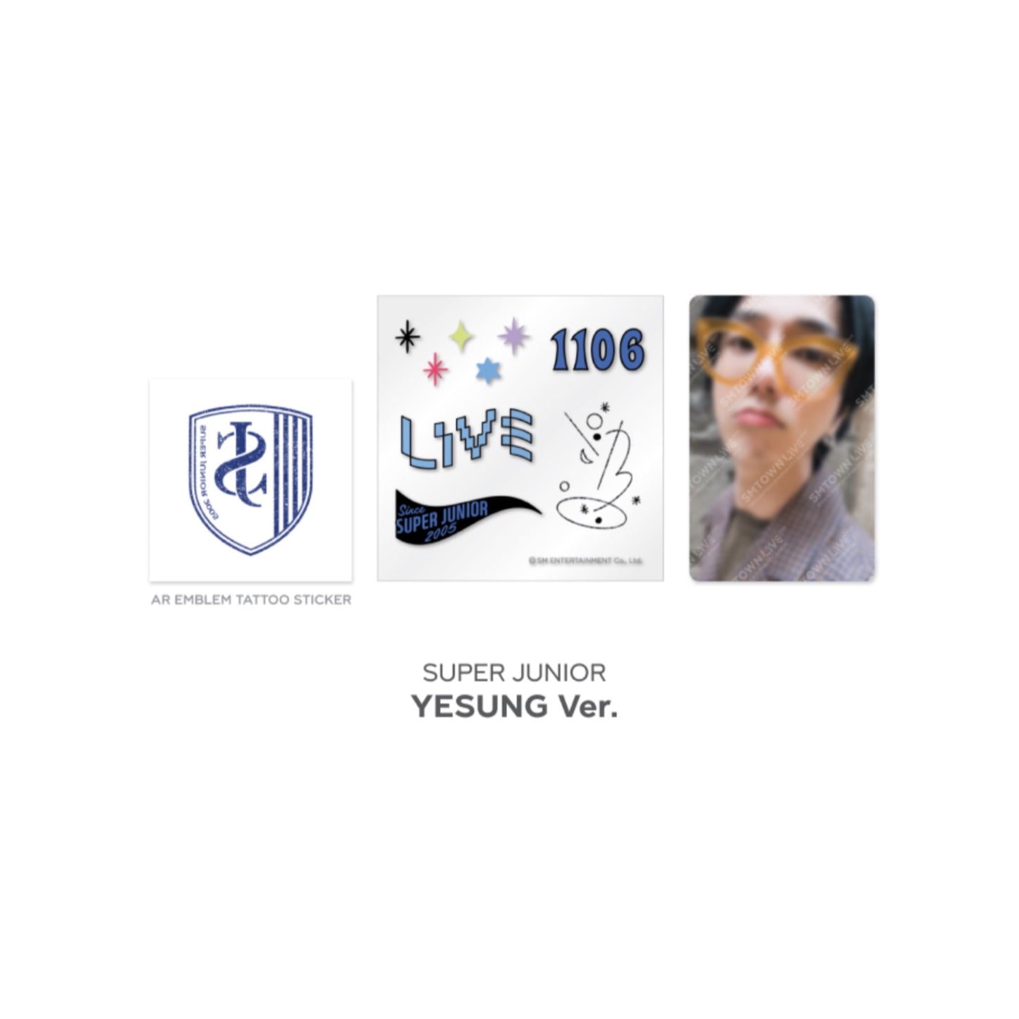 Beyond LIVE SMTOWN LIVE 2022 : AR TATTOO Sticker + Photo Card Set