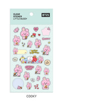 [LINE X BT21] Baby Clear Sticker Little Buddy 7SET