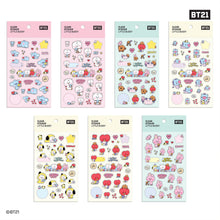 [LINE X BT21] Baby Clear Sticker Little Buddy 7SET