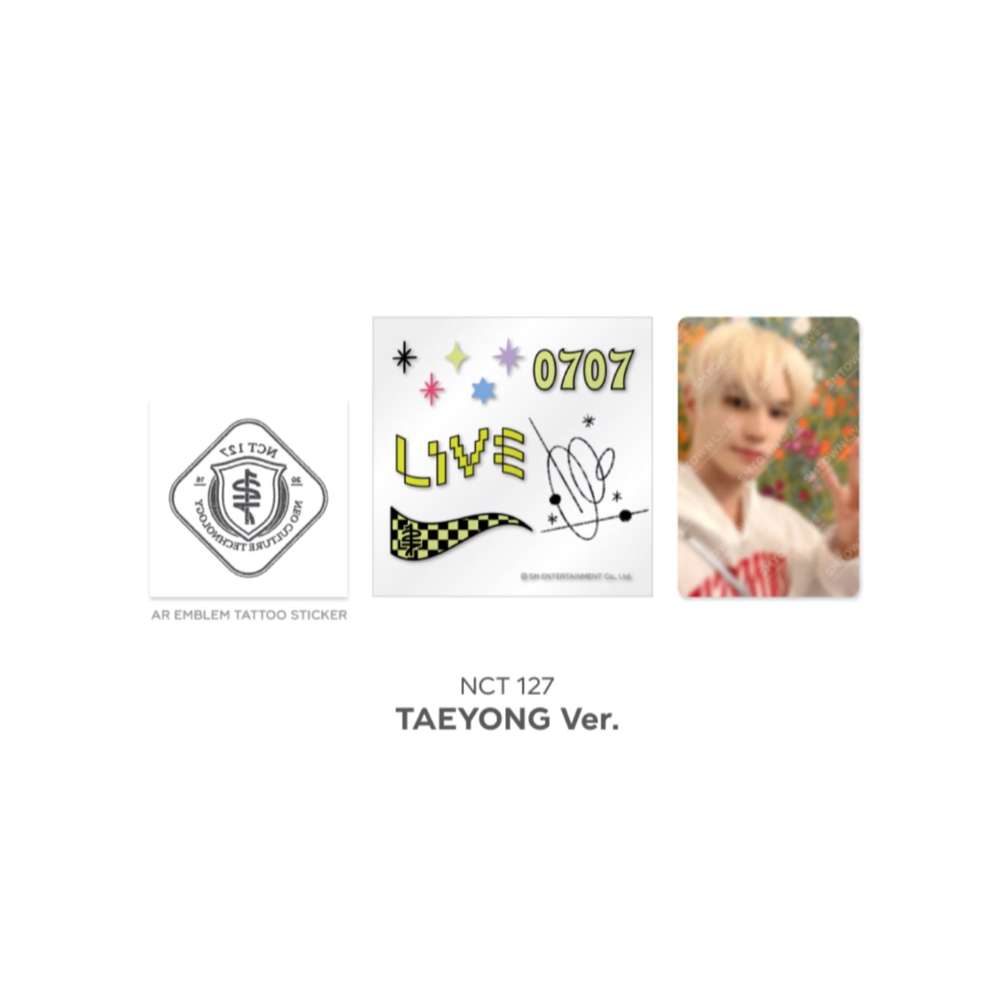 Beyond LIVE SMTOWN LIVE 2022 : AR TATTOO Sticker + Photo Card Set