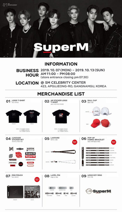 SUPER M (슈퍼엠) - Official MD Pop-up Store in Seoul
