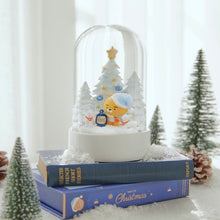 [KAKAO FRIENDS] White Lighting Snow Globe