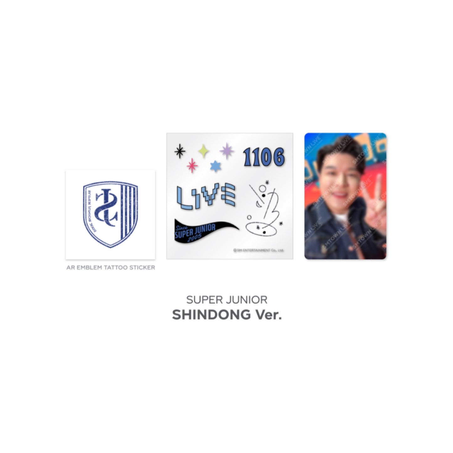 Beyond LIVE SMTOWN LIVE 2022 : AR TATTOO Sticker + Photo Card Set