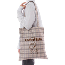 [BT21 JAPAN] BT21 Glen Check Tote Bag & Pouch SET