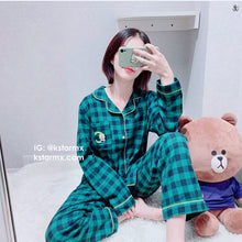 [LINE X BT21] Flannel Check Pajama Set
