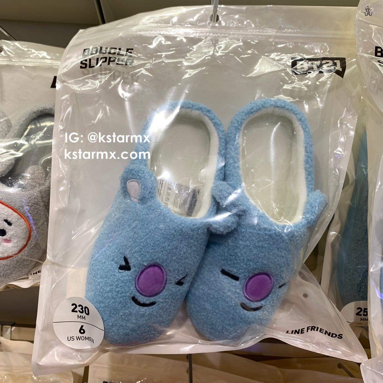[LINE X BT21] Boucle Slippers
