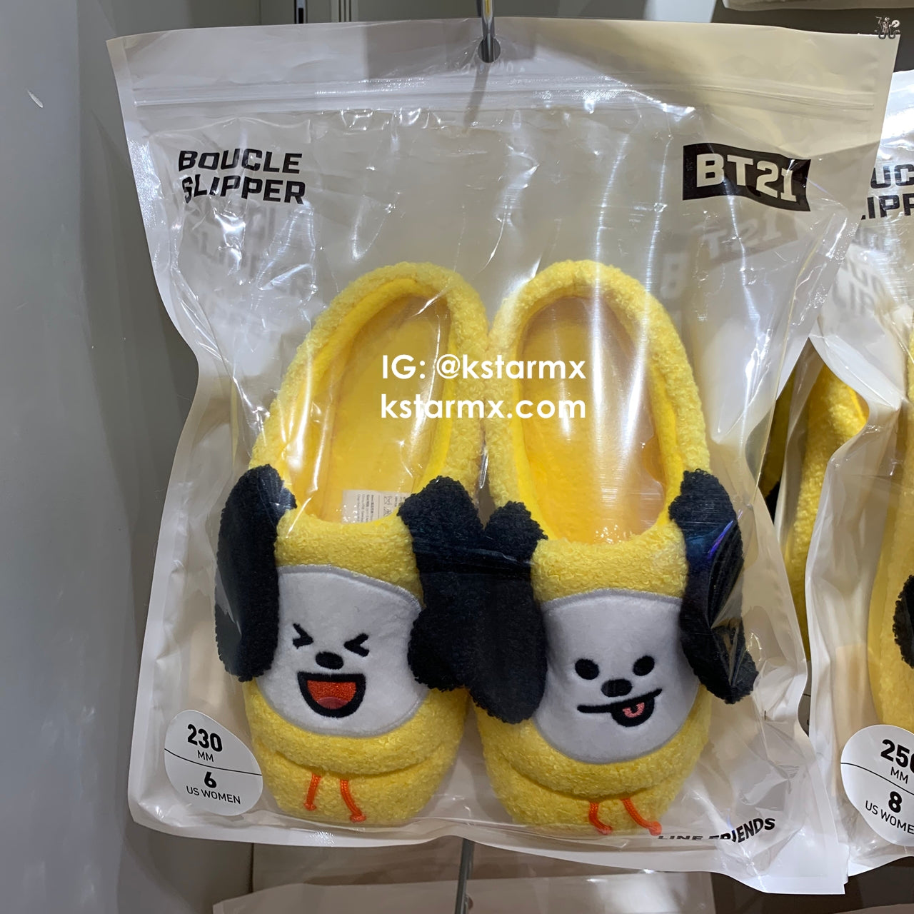 [LINE X BT21] Boucle Slippers