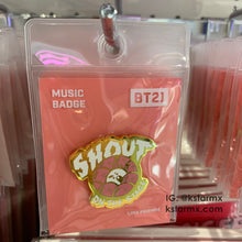 [LINE X BT21] Character Badge Music Ver.