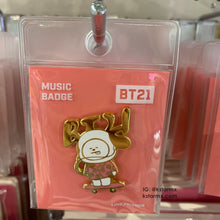 [LINE X BT21] Character Badge Music Ver.