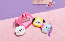 [LINE X BT21] Official BABY Flat Fur Series Face Keyring