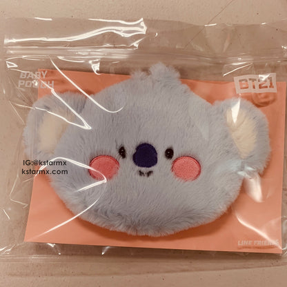 [LINE X BT21] Official BABY Flat Fur Series Mini Pouch