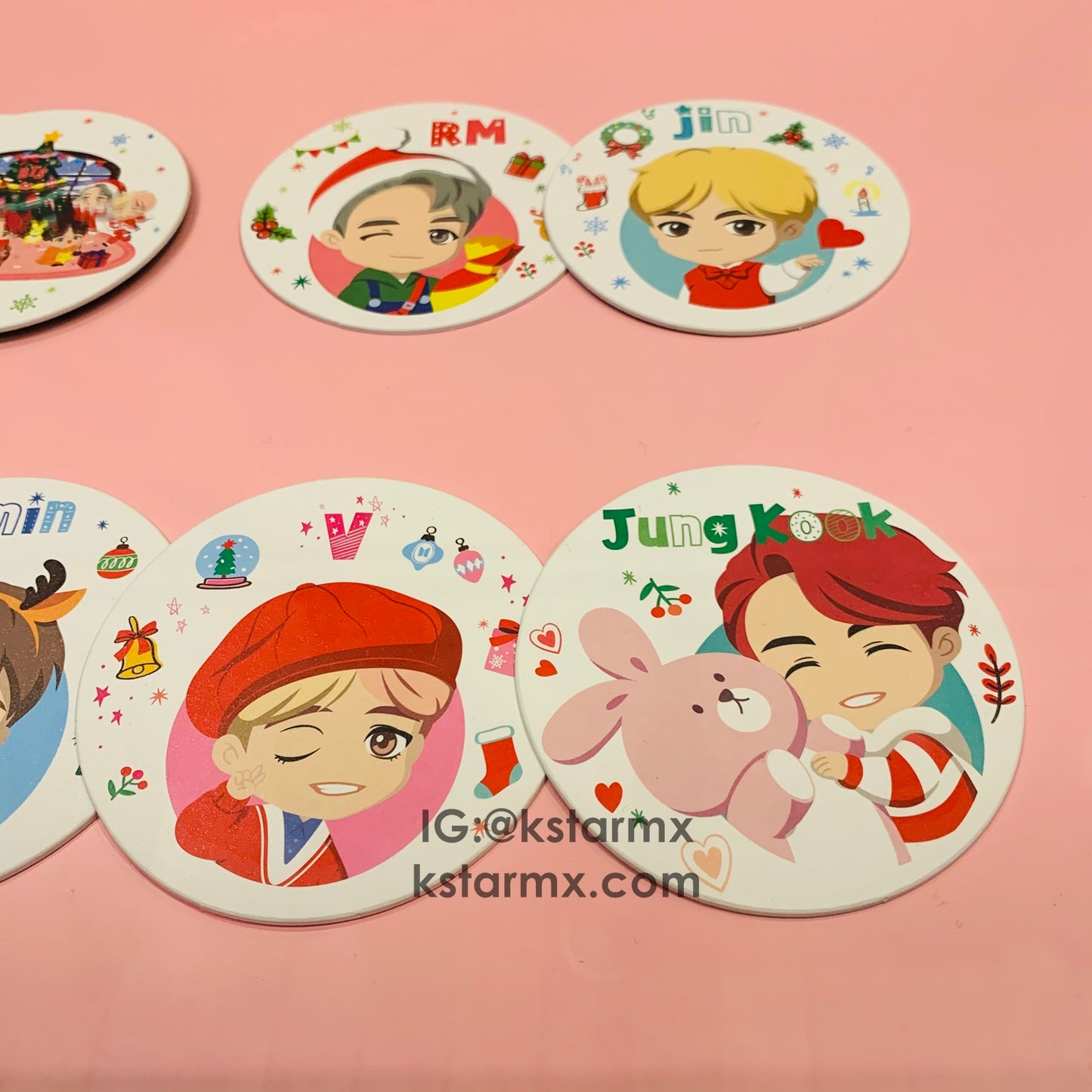 [BIG HIT] OFFICIAL HOUSE OF BTS SEOUL MD – Coaster Holiday Ver. 10ea