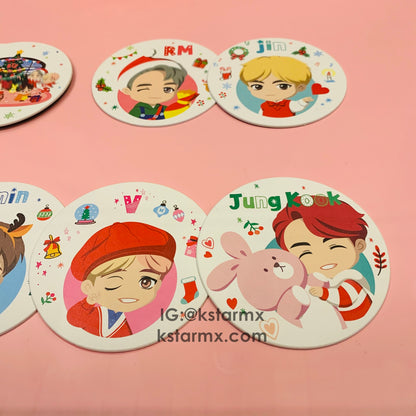 [BIG HIT] OFFICIAL HOUSE OF BTS SEOUL MD – Coaster Holiday Ver. 10ea