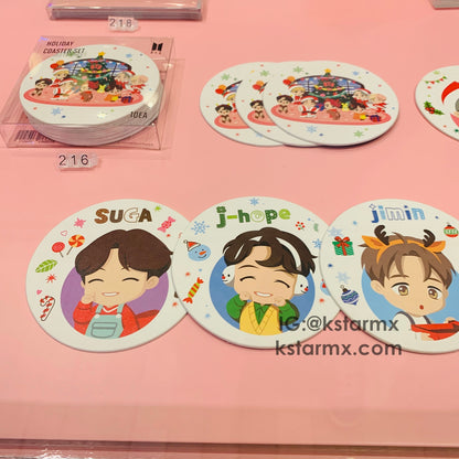 [BIG HIT] OFFICIAL HOUSE OF BTS SEOUL MD – Coaster Holiday Ver. 10ea