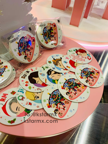[BIG HIT] OFFICIAL HOUSE OF BTS SEOUL MD – Coaster Holiday Ver. 10ea