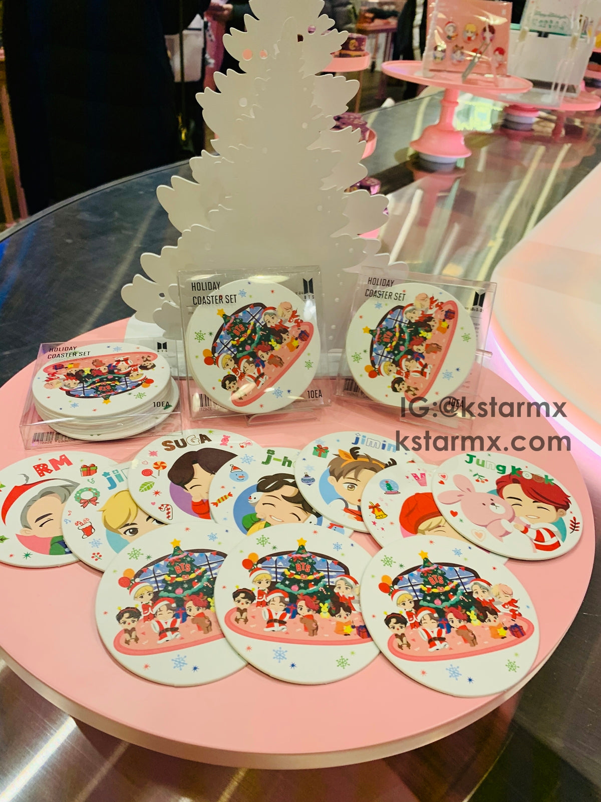[BIG HIT] OFFICIAL HOUSE OF BTS SEOUL MD – Coaster Holiday Ver. 10ea
