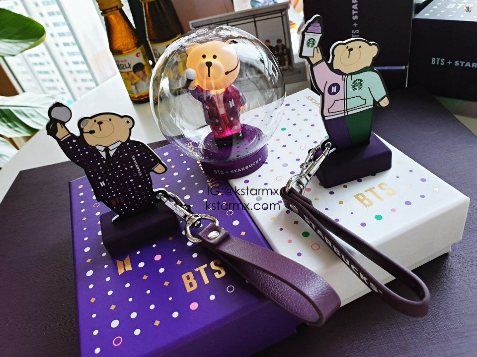[STARBUCKS X BTS] Be the BRIGHTEST STARS Official Card + Standholder + Keychain