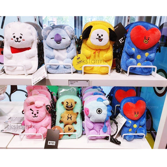 [LINE X BT21] Plush Cross Bag