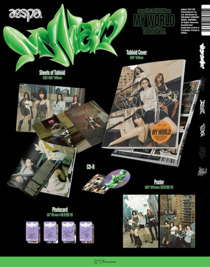 aespa - 3rd Mini Album MY WORLD ( Tabloid Ver. ) - K-STAR
