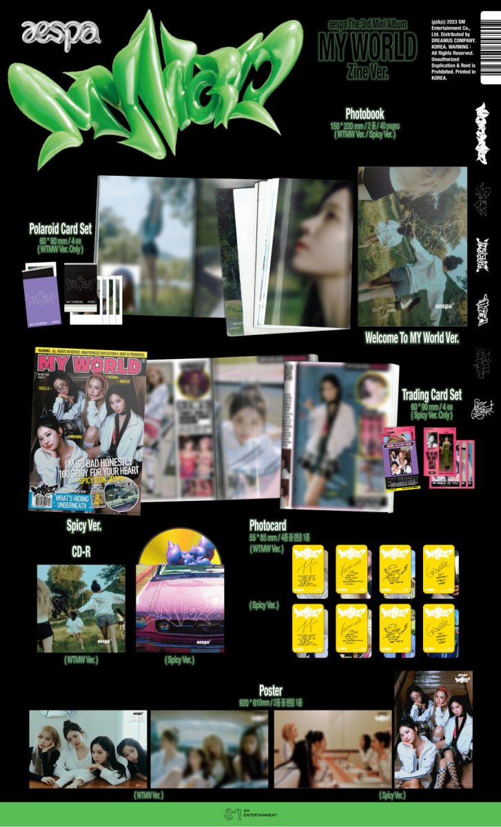 aespa - 3rd Mini Album MY WORLD ( Zine Ver. ) - K-STAR