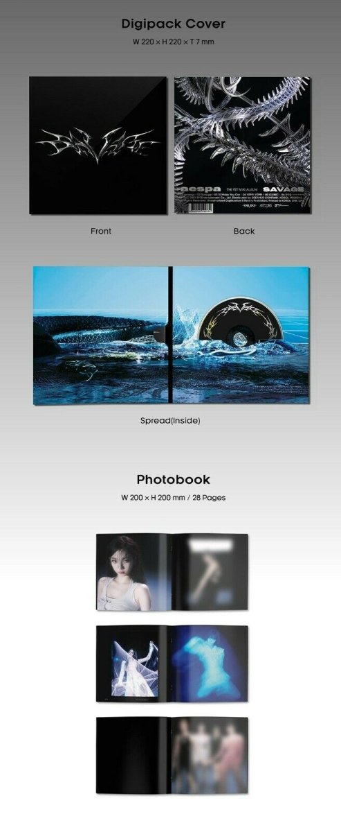AESPA æspa - Savage 1st Mini Album Digipack ( SYNK DIVE ver. ) - K-STAR