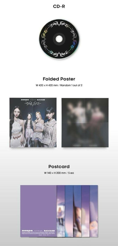 AESPA æspa - Savage 1st Mini Album Digipack ( SYNK DIVE ver. ) - K-STAR