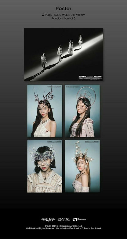 AESPA æspa - Savage 1st Mini Album Digipack ( SYNK DIVE ver. ) - K-STAR