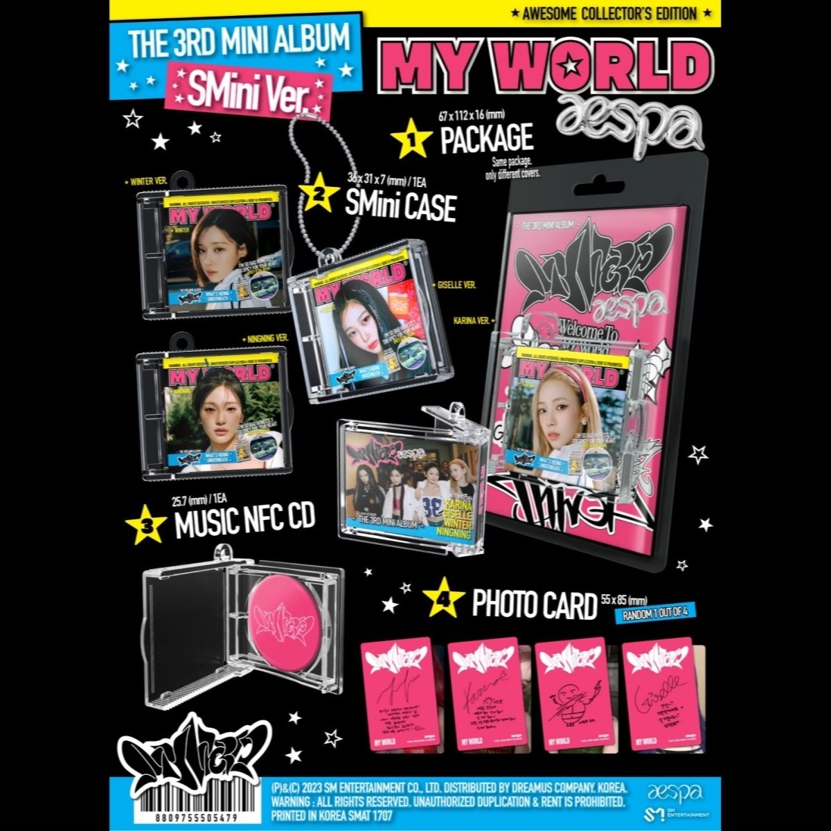 aespa - My World 3rd Mini Album ( SMini Ver. ) - K-STAR