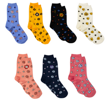 [LINE X BT21] Socks (2 Pairs) Flower Version