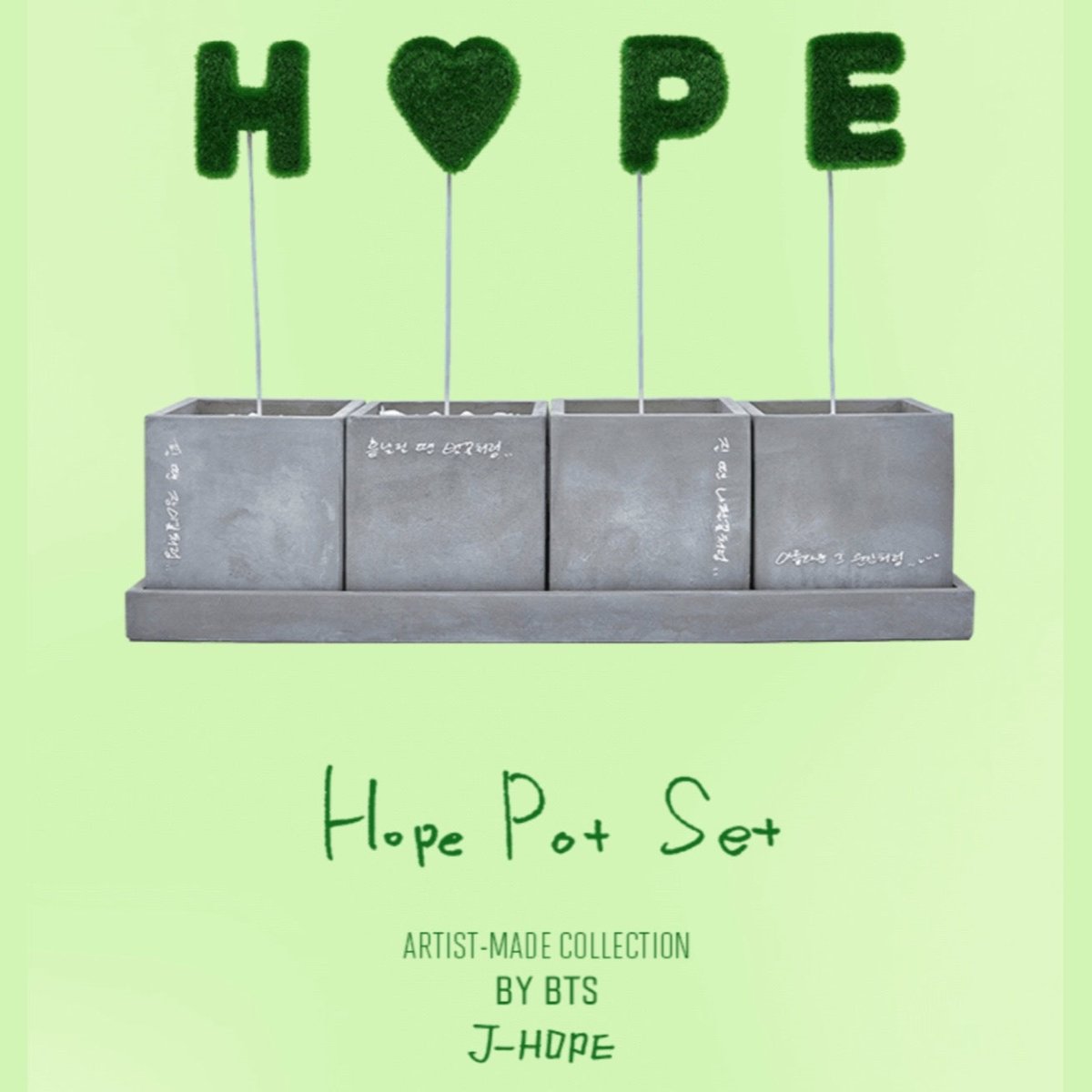 ARTIST MADE COLLECTION j-hope HOPE POT SET - K-STAR